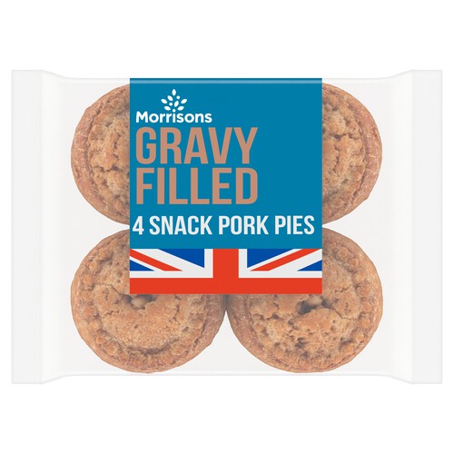 Morrisons 4 Gravy Filled Snack Pork Pies