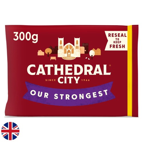 Cathedral City Our Strongest British Cheddar Cheese 300g