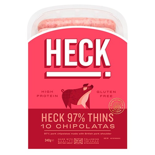 Heck 10 Pork Chipolatas 