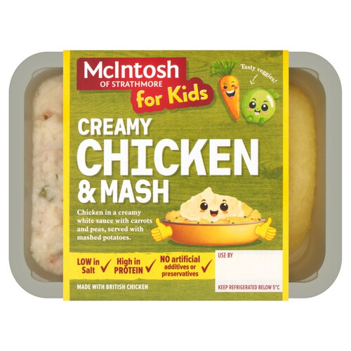 McIntosh Of Strathmore Kids Creamy Chicken With Mash 