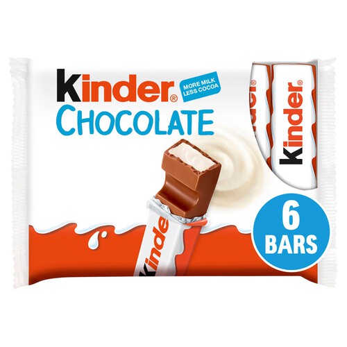 Kinder Milk Chocolate Medium Treat Snack Bars Multipack