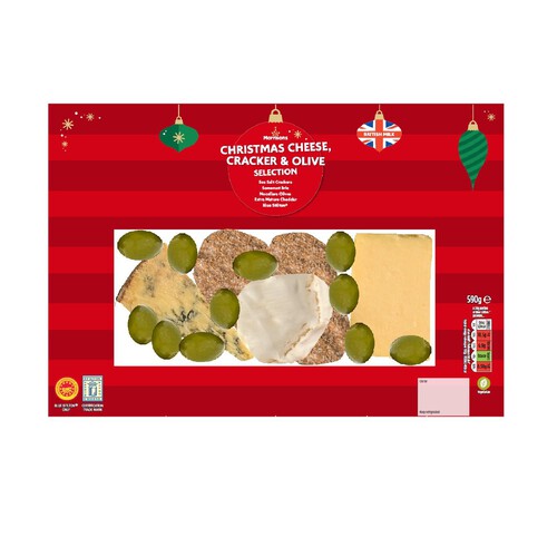 Morrisons Christmas Cheese, Cracker & Olive Selection