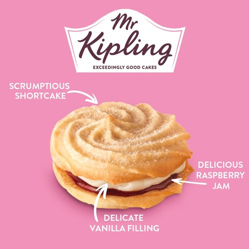 Mr Kipling Viennese Whirls Biscuits Multipack Snack 6pk