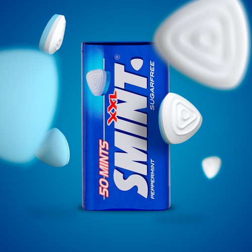 Smint XXL Peppermint Sugar Free Tin 50 Mints