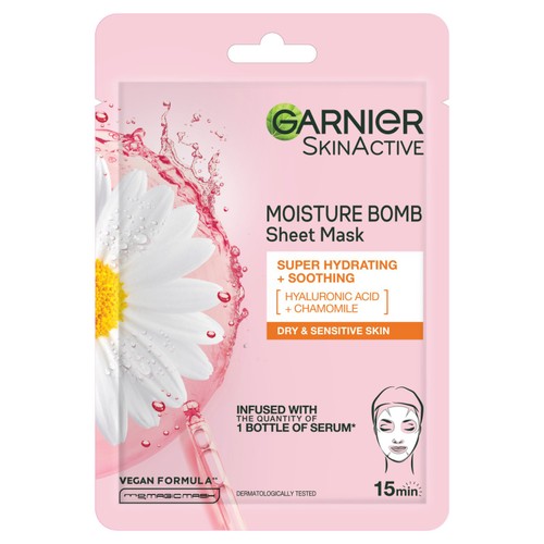 Garnier Skin Active Moisture Bomb Tissue Chamomile Mask