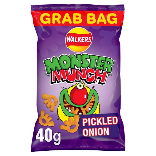 Walkers Monster Munch Pickled Onion Snacks 