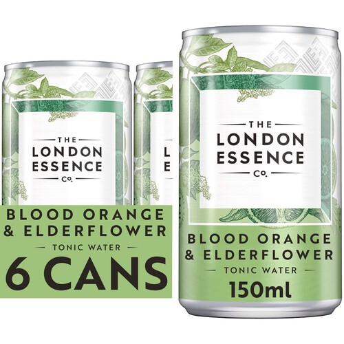 The London Essence Co. Orange & Elderflower Tonic Water Cans