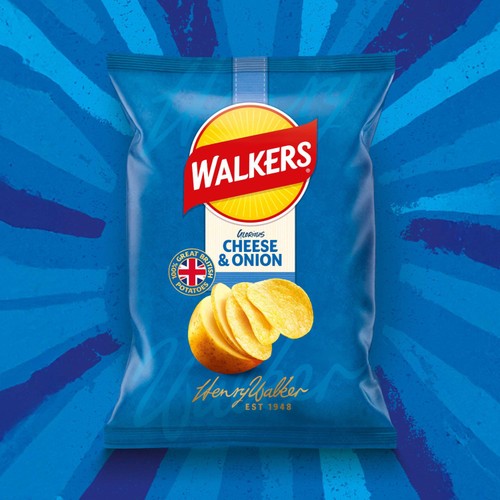 Walkers Cheese & Onion Sharing Crisps