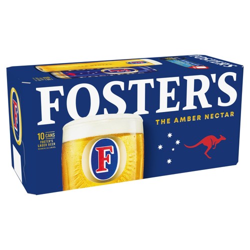Foster's Lager Beer Can   10 x 440ml
