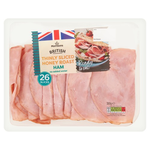 Morrisons British Thinly Sliced Honey Roast Ham 