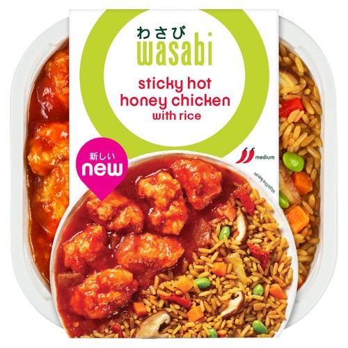 Wasabi Sticky Hot Honey Chicken With Rice 400G
