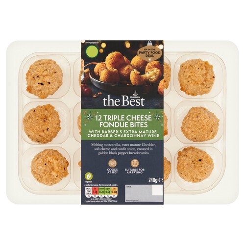 Morrisons The Best 12 Triple Cheese Fondue Bites 