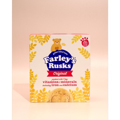 Farley's Original Rusks Baby Food Snacks 6+ Months 150g