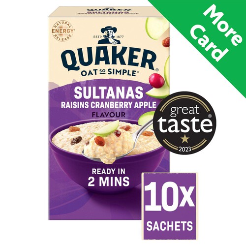 Quaker Oat So Simple Sultanas & Raisins Porridge Sachets 