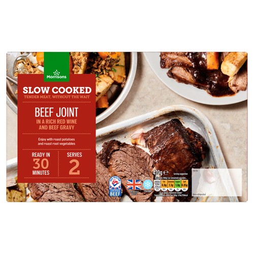 Morrisons slow cooked beef joint with a red wine gravy