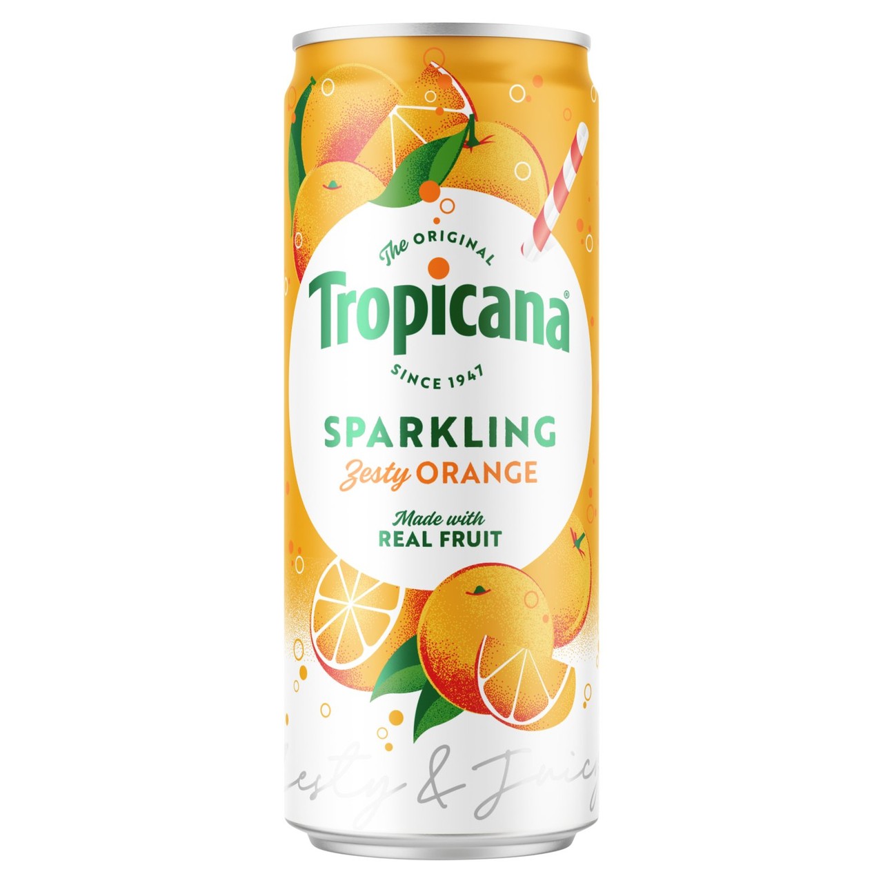 Tropicana Sparkling Zesty Orange Juice Drink 250ml