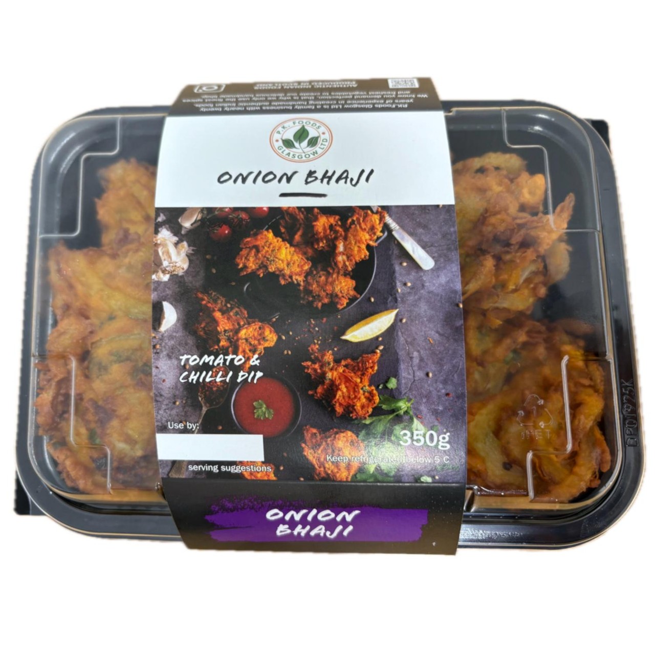 P.K.Foods Glasgow Ltd Onion Bhaji With Tomato And Chilli Dip