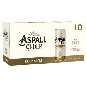 Aspall Crisp Apple Premium Cyder 10x330ml Can product image