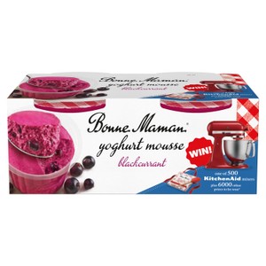Bonne Maman Blackcurrant Mousse 2 x 70g
