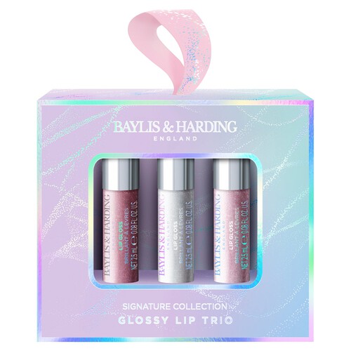 Baylis & Harding Jojoba, Vanilla & Almond Oil Glossy Lip Trio Gift Set