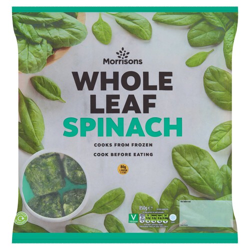 Morrisons Whole Leaf Spinach 