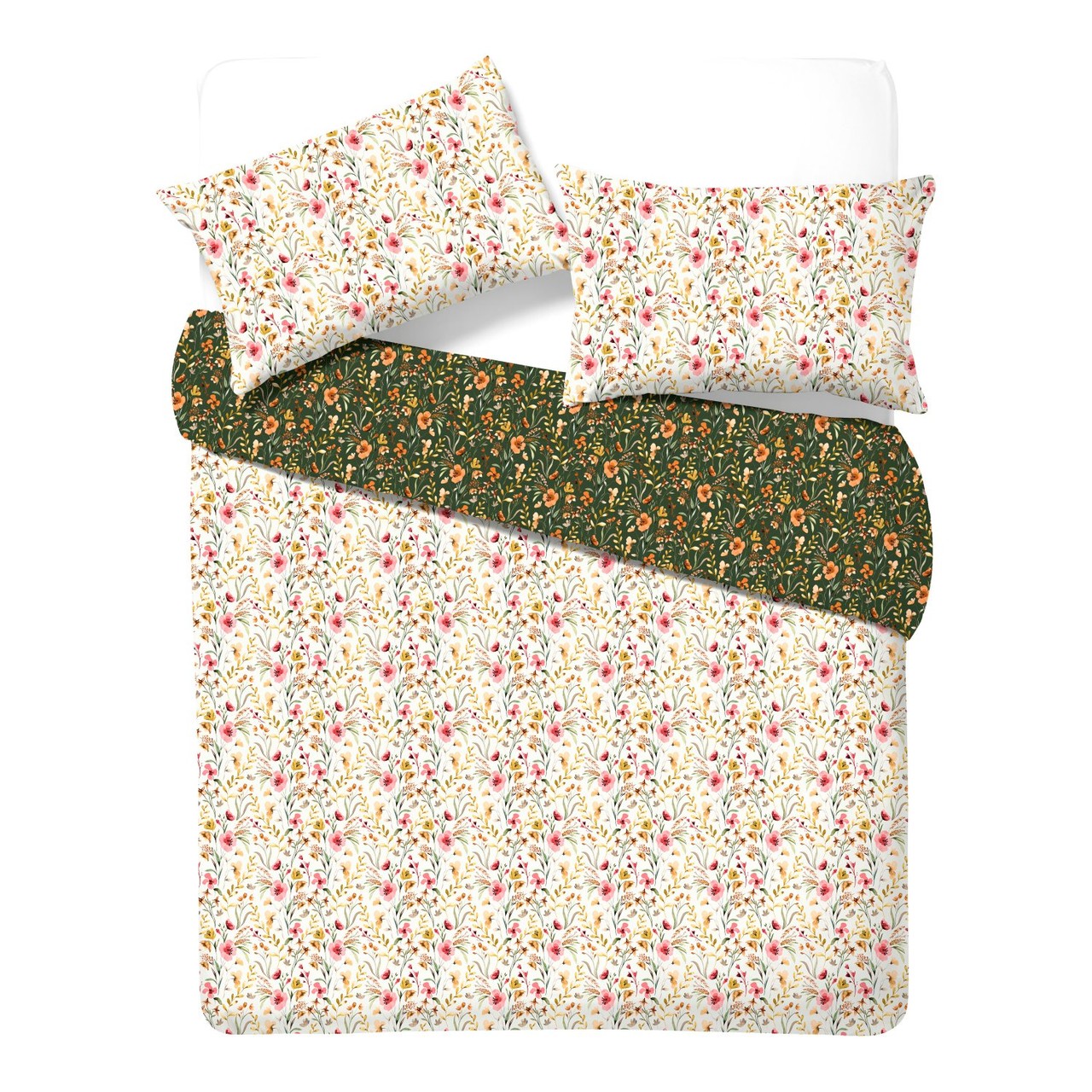 Nutmeg Home Easy Care Floral Meadow Duvet Set King
