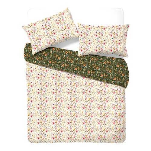 Nutmeg Home Easy Care Floral Meadow Duvet Set King