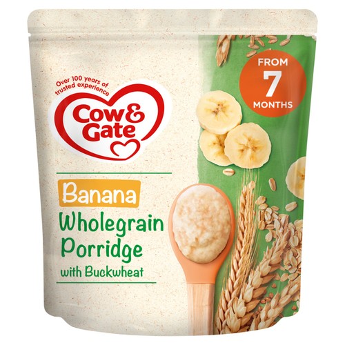 Cow Gate Banana Wholegrain Porridge Baby Cereal 7+ Months