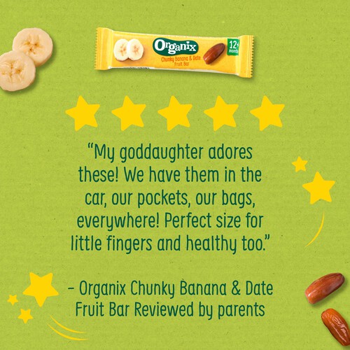 Organix Banana & Date Organic Fruit Snack Bars Multipack