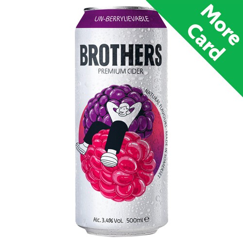 Brothers Un-Berrylievable Cider 3.4% Abv