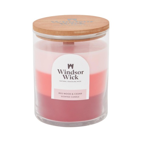 Home Style Windsor Wick Scented Candle Iris Wood & Cedar