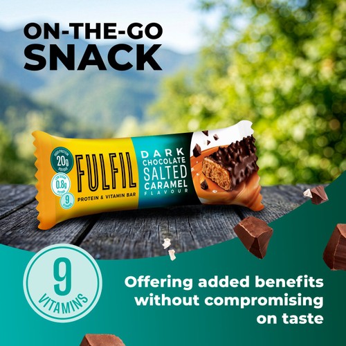 Fulfil Protein + Vitamin Bar Dark Chocolate Salted Caramel