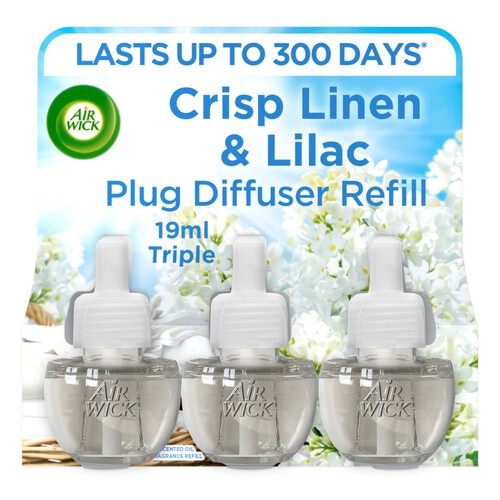 Air Wick Liquid Electrical Triple Refill Crisp Linen & Lilac