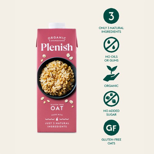 Plenish Organic Oat Dairy Alternative Milks 