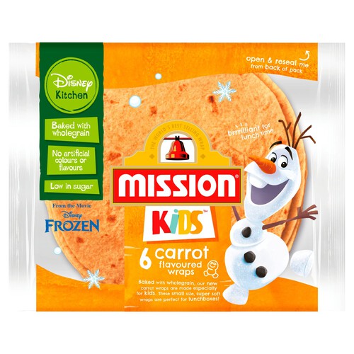 Mission Kids Carrot Tortilla Wraps