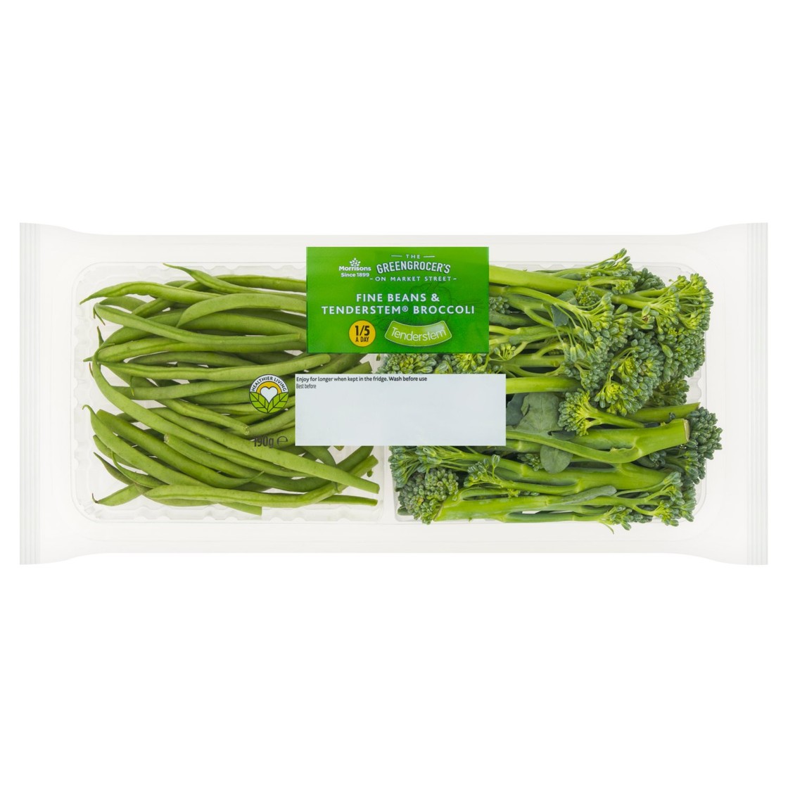 Morrisons Fine Beans & Tenderstem Broccoli Mix 190g - Morrisons Online ...