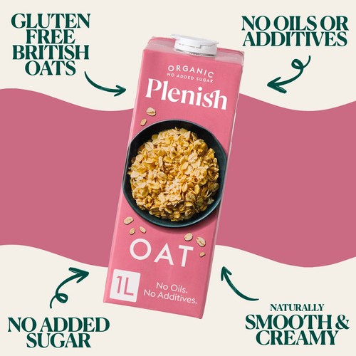 Plenish Organic Gluten Free Oat 1L