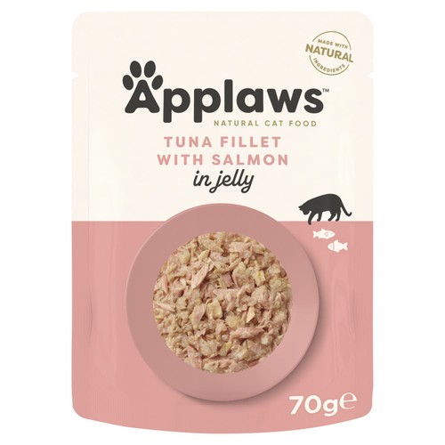 Applaws Cat Pouch Tuna Fillet With Salmon In Jelly 70G