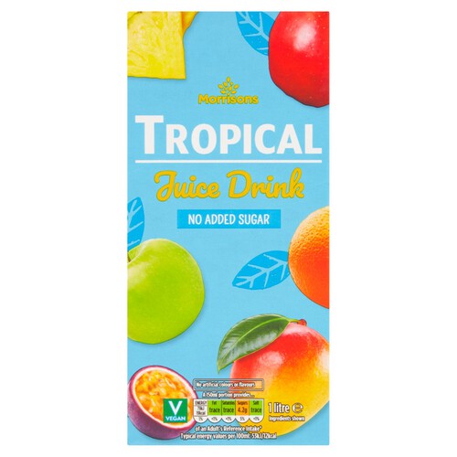 Morrisons No Added Sugar Tropical Juice Drink 