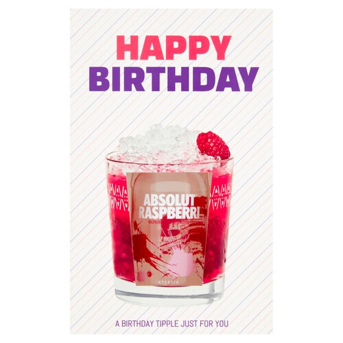 Absolut Raspberry Happy Birthday Gift Set