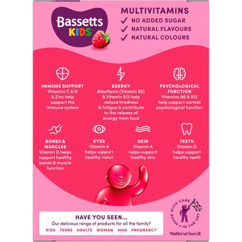 Bassetts 7-11 Multivitamin Raspberry