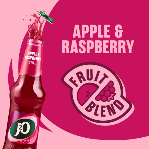 J2O Apple & Raspberry 4 Bottles