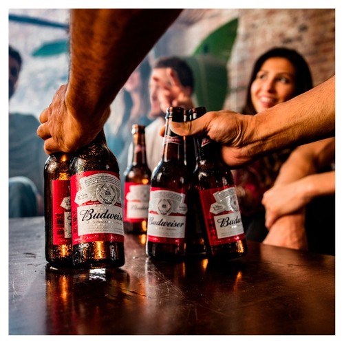 Budweiser Lager Beer Bottles 4x300ml