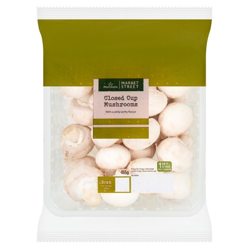 Morrisons closed cup mushrooms