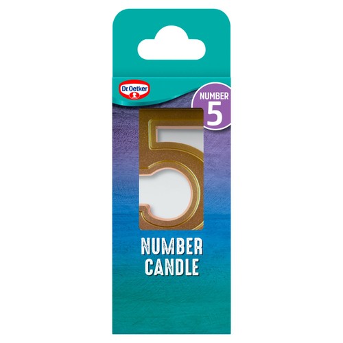 Dr. Oetker Number 5 Candle