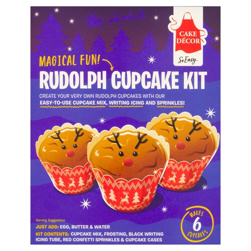 Cake Decor Rudolph Cupcake Kit 