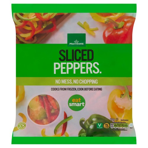 Morrisons Sliced Mixed Peppers  500g
