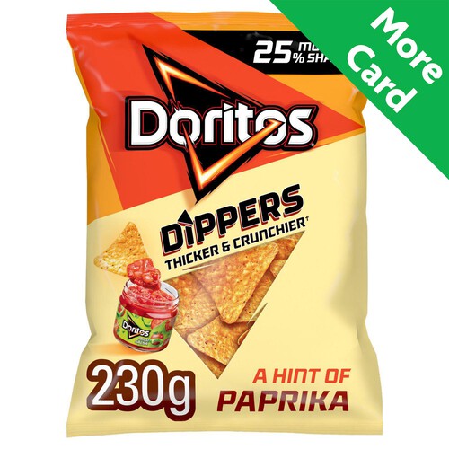 Doritos Dippers Hint Of Paprika Sharing Tortilla Chips Crisps 