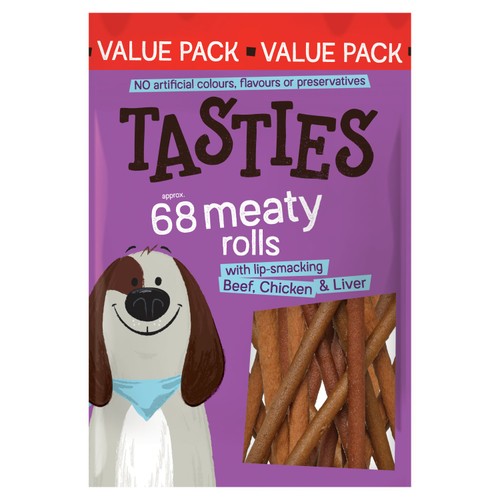 Tasties Meaty Rolls with Lip Smacking Beef Chicken Liver