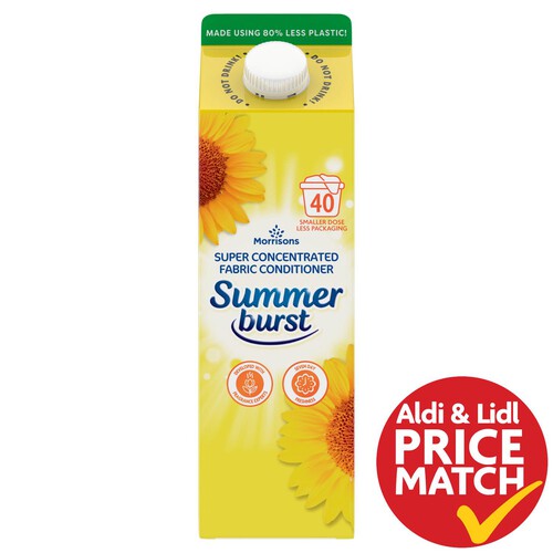 Morrisons Summer Burst Fabric Conditioner 40 Washes